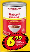Ritebrand Baked Beans In Tomato Sauce-410g