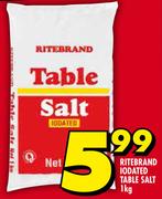 Ritebrand Iodated Table Salt-1kg