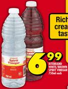 Ritebrand White/Brown Spirit Vinegar-750ml Each