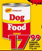 Ritebrand Chunky Dog Food Assorted-775g Each
