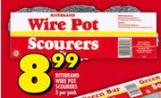 Ritebrand Wire Pot Scourers-3 Per Pack