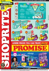 Shoprite Gauteng, Mpumalanga, North West & Limpopo : Shoprite Promise (20 January - 02 February 2025)