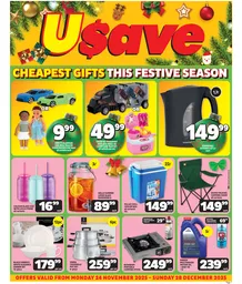Usave Gauteng, Mpumalanga, Limpopo & North West : Gifts This Festive Season (24 November - 28 December 2025)