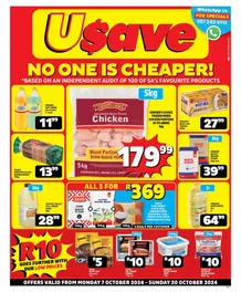 Usave Gauteng, Mpumalanga, Limpopo & North West : No One Is Cheaper (07 October - 20 October 2024)