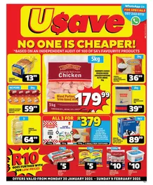 Usave Gauteng, Mpumalanga, North West & Limpopo : No One Is Cheaper (20 January - 09 February 2025)