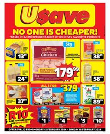 Usave Gauteng, Mpumalanga, Limpopo, North West : No One Is Cheaper (12 February - 18 February 2024)