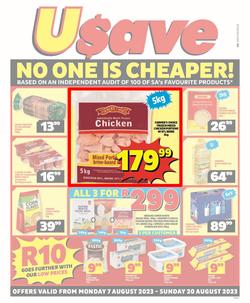 Usave Gauteng, Mpumalanga, Limpopo : No One Is Cheaper (07 August - 20 August 2023), page 1