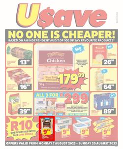 Usave Gauteng, Mpumalanga, Limpopo : No One Is Cheaper (07 August - 20 August 2023), page 1