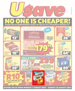 Usave Gauteng, Mpumalanga, Limpopo : No One Is Cheaper (07 August - 20 August 2023), page 1