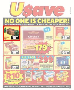 Usave Gauteng, Mpumalanga, Limpopo : No One Is Cheaper (07 August - 20 August 2023), page 1