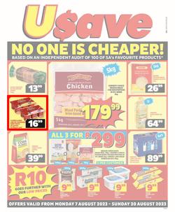 Usave Gauteng, Mpumalanga, Limpopo : No One Is Cheaper (07 August - 20 August 2023), page 1