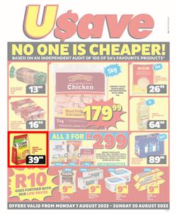 Usave Gauteng, Mpumalanga, Limpopo : No One Is Cheaper (07 August - 20 August 2023), page 1