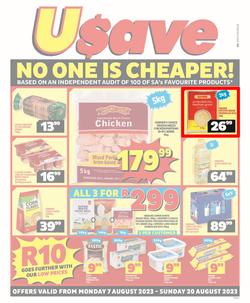 Usave Gauteng, Mpumalanga, Limpopo : No One Is Cheaper (07 August - 20 August 2023), page 1