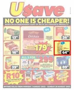 Usave Gauteng, Mpumalanga, Limpopo : No One Is Cheaper (07 August - 20 August 2023), page 1