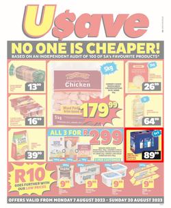 Usave Gauteng, Mpumalanga, Limpopo : No One Is Cheaper (07 August - 20 August 2023), page 1