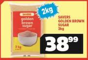 Savers Golden Brown Sugar-2Kg