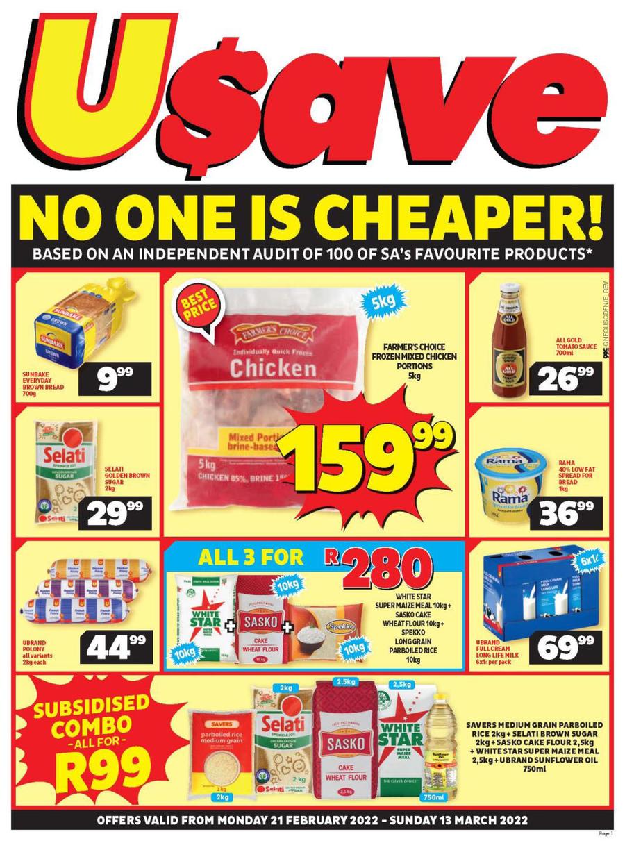 USave Gauteng, Mpumalanga, North West, Limpopo, Free State : No One Is ...