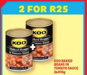 Koo Baked Beans In Tomato Sauce-2 x 410g