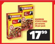 Knorrox Stock Cubes All Variants-24 Per Pack