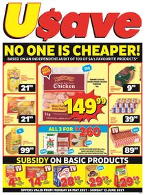 Usave Inland  (24 May - 13 June 2021)