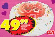 Freshly Baked Valentine’s Novelty Cake-650g