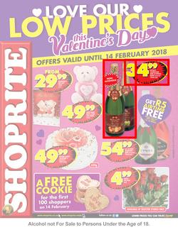 Shoprite : Valentine's  Day (05 Feb - 14 Feb 2018), page 1