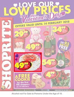Shoprite : Valentine's  Day (05 Feb - 14 Feb 2018), page 1