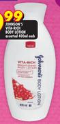 Johnson’s Vita-Rich Body Lotion-400ml Each