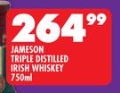 Jameson Triple Distilled Irish Whiskey-750ml