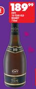 KWV 10-Year-Old Brandy-750ml
