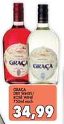 Graca Dry White/Rose Wine-750ml Each