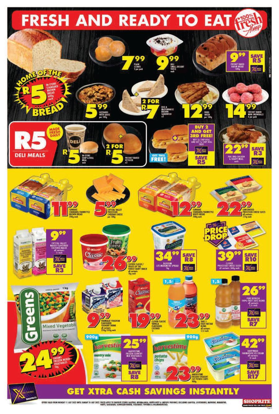 Shoprite Gauteng, Mpumalanga, North West & Limpopo : Xtra Savings (11 ...