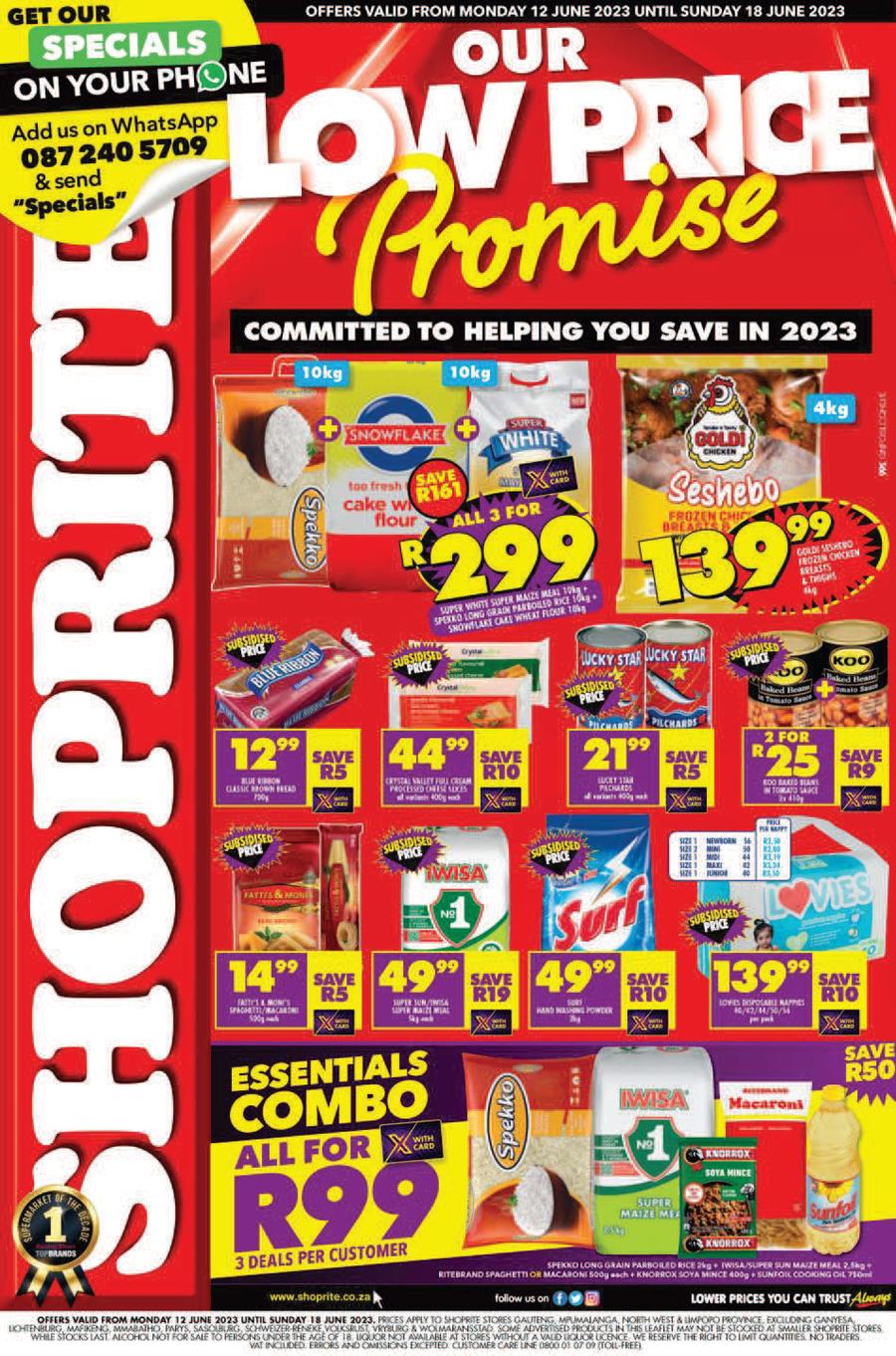 Shoprite Gauteng, Mpumalanga, North West & Limpopo : Our Low Price ...