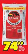 2Safari Braaipap Super Maize Meal-10kg