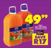 Take 5 Fruit Juice Blend All Variants-3L Each
