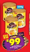 Nescafe Ricoffy Instant Coffee Granules-For 3 x 250g