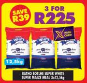 Batho Botlhe Super White Super Maize Meal- For 3 x 12.5Kg