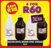 Boston White/Brown Spirit Vinegar-For 4 x 2Ltr