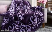 Morri Reversible Acrylic Wearing Blanket Purple(Cash)