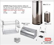 Ciego 8 Piece Kitchen Utility Set(6 Months)