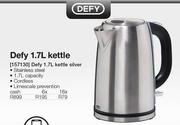 Defy 1.7Ltr Kettle Silver (16 Months)