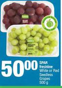Spar Freshline White Or Red Seedless Grapes-For 2 x 500g