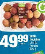 Spar Freshline Litchis Punnet-500g Each