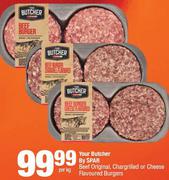 Your Butcher By Spar Beef Original, Chargrilled Or Cheese Flavoured Burgers-Per Kg