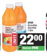 Spar Smoothie Assorted-For 2 x 1L
