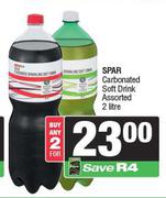 Spar Carbonated Soft Drink Assorted-For 2 x 2L