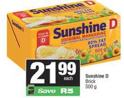  Sunshine D Brick-500g Each