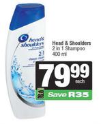 Head & Shoulders 2 In 1 Shampoo-400ml