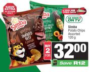 Simba Potato Chips Assorted-For 2 x 120g