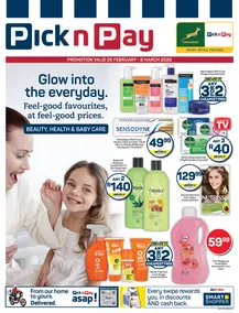 Pick n Pay : Health & Beauty (25 February - 08 March 2026)